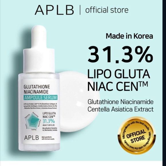 APLB Glutathione Niacinamide Ampoule Serum 1.35 FL.OZ - Picture 1 of 5
